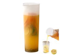 Pichet à eau avec couvercle grande capacité en forme de U incassable, pour réfrigérateur, cruche à boissons pour thé et eau