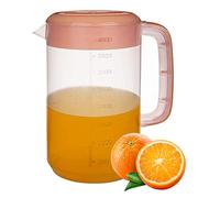 Pichet à eau, carafe à eau en plastique 4L, pichet boisson de capacité, transparent, pour la préparation de boissons d'été