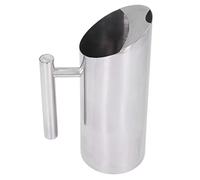 Pichet à Eau en Acier Inoxydable 1L, Carafe à Eau Carafes à Café avec Poignée pour Thé Glacé, Café Chaud, Lait, Jus, Vin