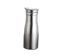 Pichet à eau en acier inoxydable pour thé glacé pour café, boisson d'été, gris, 9 x 23,5 cm