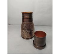 Pichet à eau en cuivre (embossé antique)