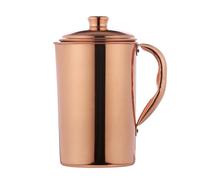 Pichet à eau en cuivre pur (99,74 %) | Pichet en cuivre pour les bienfaits de l'Ayurveda (1,5 litre)