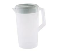 Pichet à eau en plastique avec couvercle, porte de réfrigérateur, pichet à jus, pour fête, 0, 66 gallon/2, 5 L, bleu.