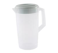 Pichet à eau en plastique avec couvercle, porte de réfrigérateur, pichet à jus, récipient pour fête, bleu de 0, 66 gallons/2, 5 L