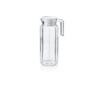 WAS 1772 100 Enjoy Lot de 12 pichets en verre borosilicate à double paroi avec couvercle en plastique Hauteur 24 cm 1 l