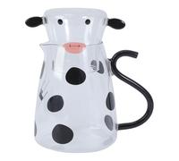 Pichet à eau et tasse sur le thème de la vache pour décoration de table de chevet, verre à haute teneur en borosilicate pour boissons