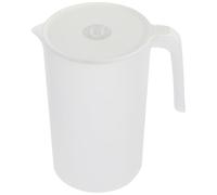 Pichet à Eau Froide en Plastique Blanc 2500ml avec Poignée | Grosse Ouverture, Couvercle à Pression, Anti- , pour Repas de Thanksgiving et Piscines