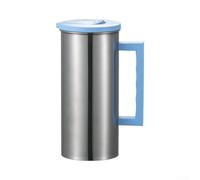 Pichet à eau isotherme en acier inoxydable de 1,5 l, anti-fuite (bleu) | Isolation à double paroi, garde les boissons froides pendant des heures, couvercle anti-fuite, capacité de 1,5 l