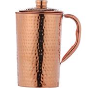 Pichet à eau martelé en cuivre pur (99,74 %) | Pichet en cuivre pour bienfaits ayurvédiques pour la santé (1,5 litre)