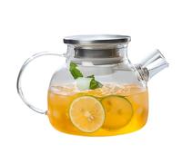 Pichet à eau résistant à la chaleur avec couvercle Théière en verre grande capacité Bouilloires froides Cruches pour usage domestique Pichet résistant à la chaleur