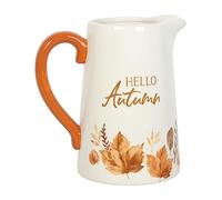 Pichet à fleurs Hello Autumn - Panneau d'Halloween, décorations et cadeaux - Décoration de saison effrayante pour une ambiance festive