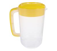 Pichet à Jus avec Couvercle et Bec Verseur 4000ml en Plastique | PP Transparent, Graduations Visibles, Poignée Ergonomique, Grand Goulot, pour Boissons Maison et Réfrigérateur