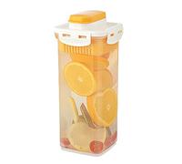 Pichet à jus d'été avec couvercle pour réfrigérateur, hermétique et étanche, facile à nettoyer, 9 x 9 x 26,5 cm, carafe en plastique recyclable de 1,7 litre pour lait, eau avec filtre