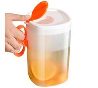 Pichet à jus - Pichet à eau solide de 2,2 L | Récipients à jus | Haute capacité avec poignée anti-brûlure pour réfrigérateur pour bière, thé glacé, lait, eau bouillie