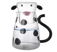 Pichet à lait de vache | Carafe à eau de chevet avec tasse | Boissons au micro-ondes Bouilloire à lait Cafetière Distributeur de jus Théière Pichet d'eau