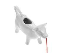 Pichet À Lait - Distributeur De Crème En Céramique En Forme De Vache - | Pichets À Lait En Céramique En Forme D'animal | Conception Blanche Portative De Pot De Crémier De Récipient
