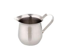 Pichet à lait en acier inoxydable, 2 pièces, pichet à café Latte et crème, récipient en métal for Sauce au miel, tasse à lait, ustensiles de cuisine, accessoires for café(240ml 8oz)
