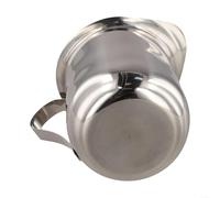 Pichet à lait en acier inoxydable pour les amateurs de café, parfait pour maîtriser l'art de la séparation et du versement de la mousse (240 ml)