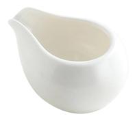 Pichet à lait en céramique 3 pièces for Restaurant domicile, crémier, sirop, distributeur de mousse, thé l'après-midi, café, outils cafetière, bouche ronde Pour le café(White)