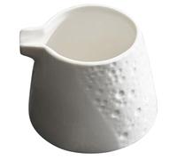 Pichet à Lait en Céramique Blanc 225ml pour Café et Sauce | Surface Lisse Facile à Nettoyer, Design Multi-usage, Petit Format pour Latte, Crème, Service Quotidien