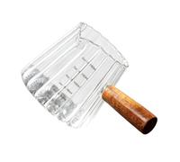 Pichet à lait en verre 180 ml avec échelle Ml Oz, manche, Clear | Bec verseur pour la préparation d ' espresso, tasse à mesurer en verre pour la préparation du café et la cuisine,