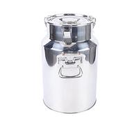 Pichet à lait hermétique en acier inoxydable 201 de 18 litres avec porte-vin pour le stockage du riz, du lait, du vin et de la farine