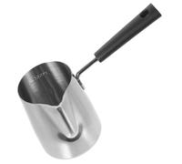 Pichet à Lait Inox 350ml Argenté à Bec Fin pour Latte Art Espresso | Acier Inoxydable, Nettoyage Facile, Mousse Cappuccino, Usage Café Maison, Mesure Graduée, Finition Argenté