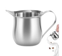 Pichet à lait - Pot à lait en acier inoxydable de 90 ml | Bec verseur à lait robuste, tire-lait style latte, récipient à lait, bec verseur, pot à lait