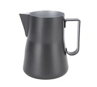 Pichet à Lait, Tasse à Mousseur à Lait en Acier Inoxydable avec Sortie Aigle, Pichet à Mousseur à Lait pour Expresso café Latte Art Cup (BLACK)