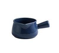 Pichet à LaitPetite Tasse Lait avec Poignée Café Céramique Ménage Mini Petite Sauce Steak Bateau(Blue)