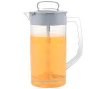 Pichet à mélanger pour boissons 2000 ml de mélange de mélange pichet d'eau avec un couvercle à bouche Juice mélange récipient avec des lames en plastique et du mélangeur Plunger scellant des bo