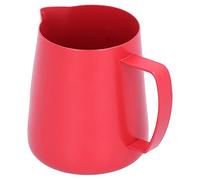 Pichet à Mousse de Lait 400ml, Tutti Frutti en Acier Inoxydable 304, Rouge - Bec Verseur Aigle Anti - Débordement, Design Ergonomique, Parfait pour Latte Art et Café