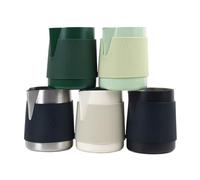 Pichet à mousse de lait 500ml, sans poignée, pichet vapeur avec bec pointu, 1 pièce(Light green)