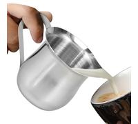 Pichet À Mousse De Lait - 90 Ml Petit PichetDistributeur Avec Poignée, Pots À Laits En Acier Inoxydable, Accessoires Pour Machine À expressos, Pichet À Sirop Avec Bec Verseur, Pour Café Au Lait, Sauce