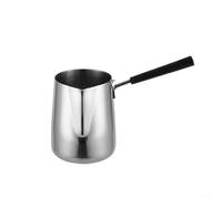 Pichet à mousse de lait en acier inoxydable pour café avec poignée ergonomique et bec verseur lisse adapté pour les applications de cire de bougie et de savon (600 ml)