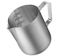 Pichet à mousse de lait ENLOY, pichet à vapeur de 600 ml, accessoires pour machine à expresso en acier inoxydable pour bar à café, cappuccino, latte, pot à lait avec stylo artistique