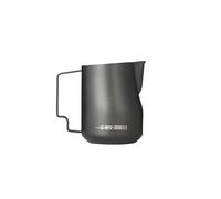 Pichet à mousse de lait turbo 350 ml 450 ml Pichet à vapeur Pichet à mousse de lait professionnel Accessoire de cuisine for barista à domicile(450ml Matte Black)