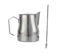 Pichet à mousser en acier inoxydable pour café et lait 450 ml avec bec verseur conçu pour un versement précis adapté pour latte, cappuccino et expresso (couleur réelle)