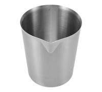 Pichet à Mousser le Lait Poignée, 1000ml, Acier Inoxydable | Graduation Lisible, Bec Verseur Précis, pour Latte-art, Servir Lait ou Crème, Argenté