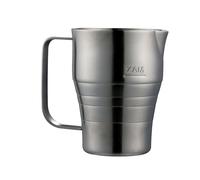 Pichet à mousseur à café en acier inoxydable de 900 ml avec marquage de mesure transparent, tasse à mousser le lait de grande capacité avec écaille, pichet à mousseur à café avec poignée ergonomique