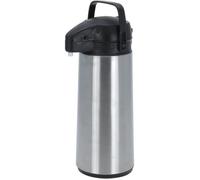 Pichet à pompe isotherme - Airpot - 1,9 litres - Inox - Conserve au froid 24h - Conserve au chaud 12h