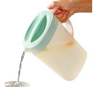 Pichet à thé glacé de 2500 ml, résistant à la chaleur et au froid, filtre intégré, construction robuste, 15 x 7,5 x 24,5 cm, idéal pour la limonade, le lait de soja et le jus