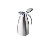 Pichet à vide APS "Advanced", pichet à café pour toutes les machines à café courantes, Ø 13 cm, H : 23,5 cm, acier inoxydable à double paroi, pour boissons chaudes et froides, lavable au lave-vaisselle, 12 tasses/1,5 litres