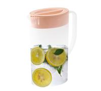 Pichet avec couvercle - 10,23 pouces | Pichet à eau en PP - Grand récipient à boisson de 2 L, résistant au chaud et au froid, infuseur à fruits à limonade, couvercle avec poignée, stockage de boissons