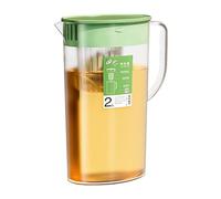 Pichet avec infuseur, carafe d'eau de 2 L avec couvercle et infuseur à fruits - Pichet à eau froide, bouilloire à thé glacé, distributeur de boissons pour thé glacé, eau infusée aux fruits et jus