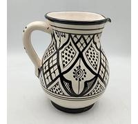 Pichet Carafe Artisanale Marocaine en Terre cuite Céramique Ethnique Maroc L 1,5 l Peint Main 0302221006