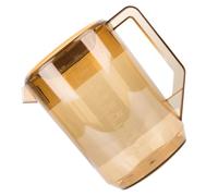 Pichet D’eau en Plastique PC Poignée, Couvercle, Grosse Ouverture | Échelle Claire pour Mesurer le Volume, Transparent, Usage Maison et Piscine, pour Eau Citronnée et Jus