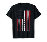 Pichet de baseball avec drapeau américain T-Shirt