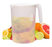 Pichet de capacité de 2 L, pichets à boissons résistants à la chaleur, pichets à boissons avec couvercle, carafe en verre borosilicate résistant à la chaleur, grand pichet en plastique