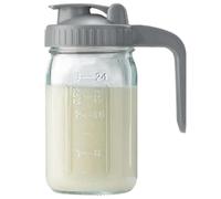 Pichet de lait maternel 32 oz de la fuite en verre Bouteille rangement lait maternel avec couvercle et bec,bocal à bouche large